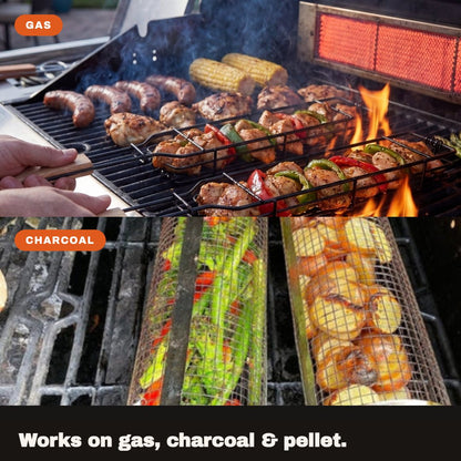 Works on gas, charcoal and pellet grills