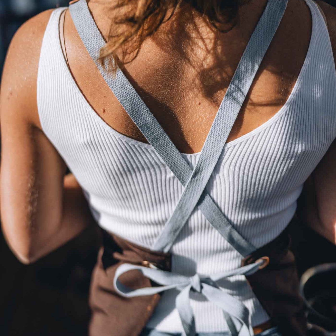 Grill Apron strap detail